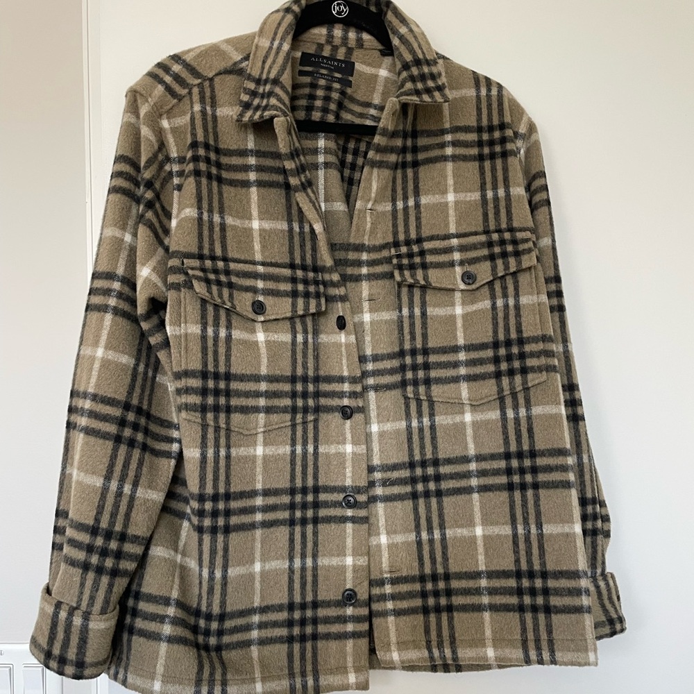 Allsaints Wool Shirt Jacket